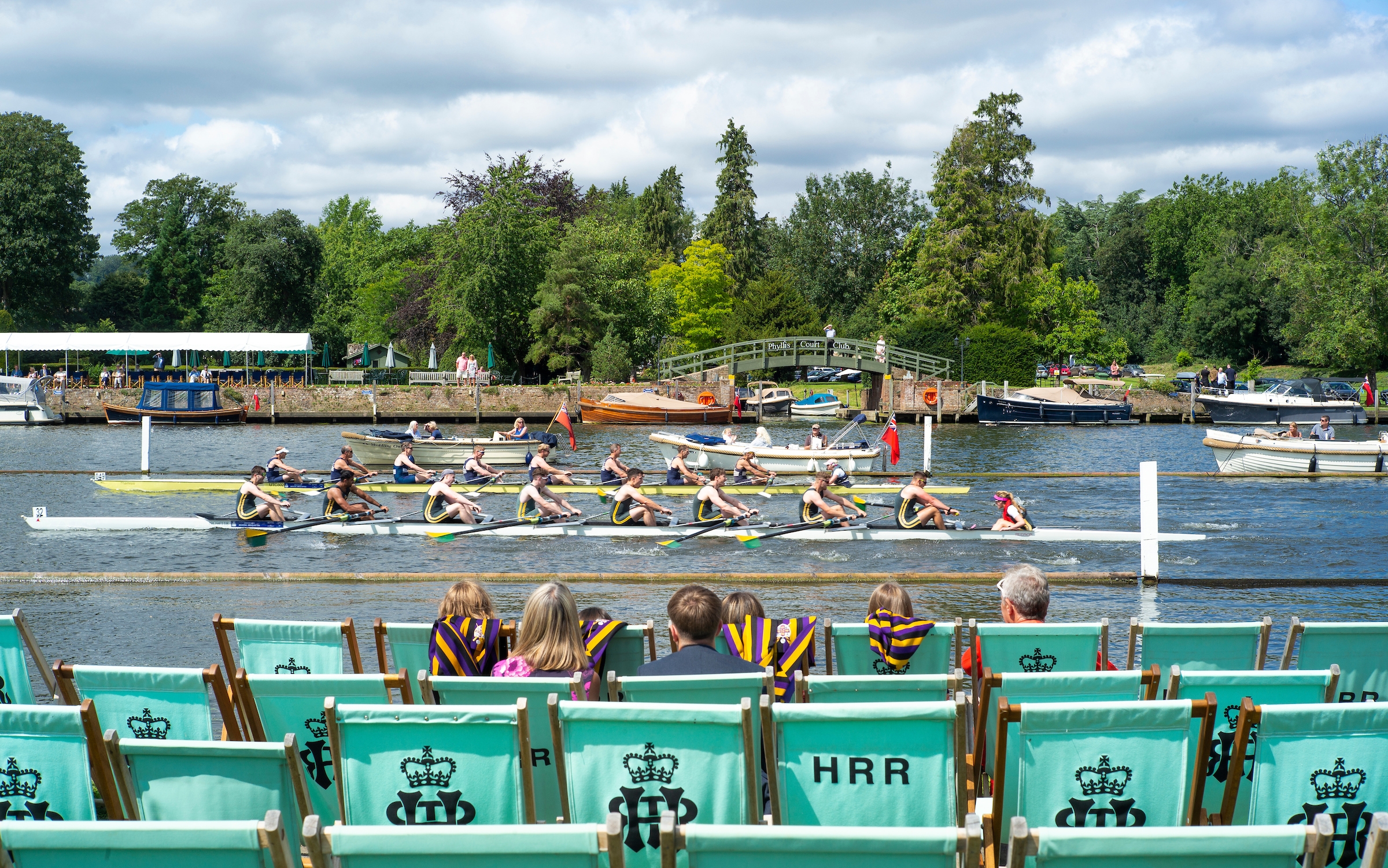 Chauffeur-driven luxury car at Henley Royal Regatta on the River Thames