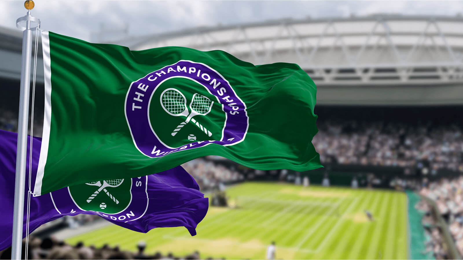 Chauffeur-driven luxury car arriving at the Wimbledon Championships, London